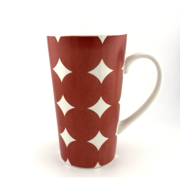 Starbucks 14 oz Coffee Cup Travel Mug No Lid Red large Polka Dots 2018 FADED - Picture 1 of 11